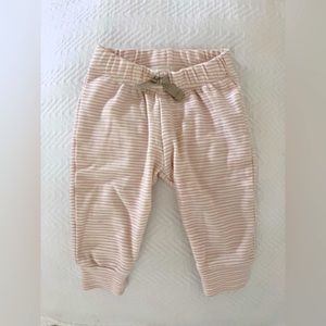 PEHR adorable pink & white striped 100% cotton pant.Perfect wardrobe essential!